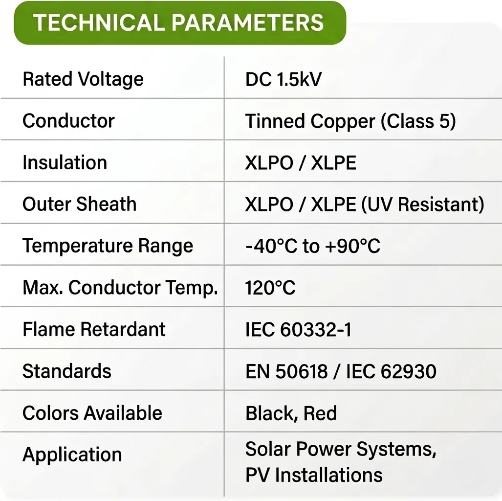 technical parameters